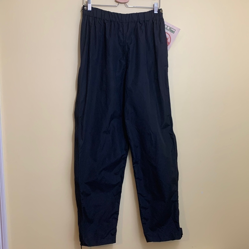 Vintage LL Bean NWT Deadstock Supplex Nylon Double Side Zip Side Hiking Pants L